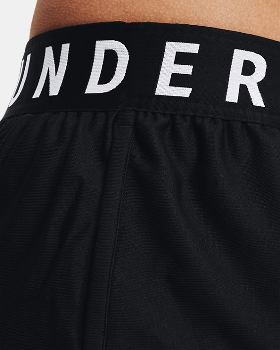 Women's UA Play Up 5" Shorts, Black, pdpMainDesktop image number 3